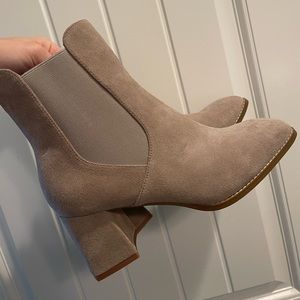 Nordstrom Rack Women’s Booties: Tan Suede, 8.5